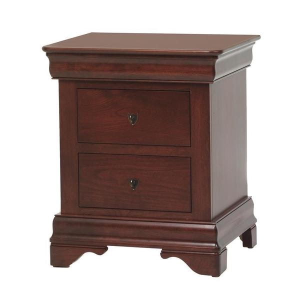Amish San Marco 24 Night Stand Shown in Cherry with Laura’s Cherry Finish