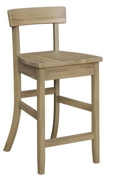 Amish Classic Modern Low Back Counter and Bar Stool
