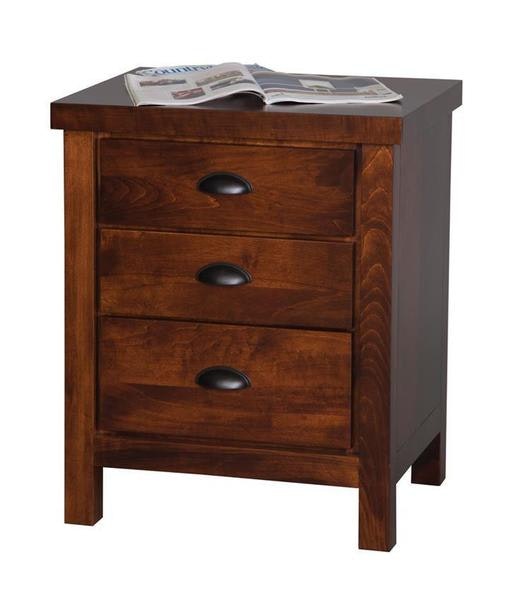 Amish American Made Mackay Mission 3-Drawer Nightstand