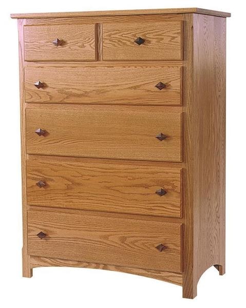 Amish Solid Wood Devonport Mission Chest of Drawers