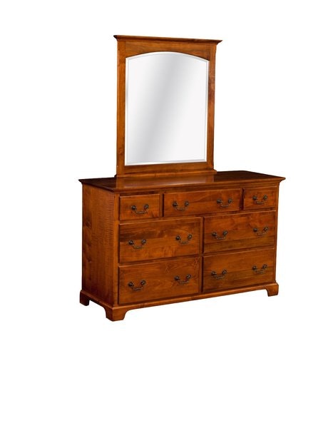 Amish Sonora 7-Drawer Dresser with Optional Mirror