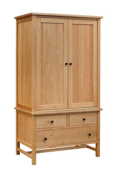 Amish Lavina Shaker Entertainment Armoire