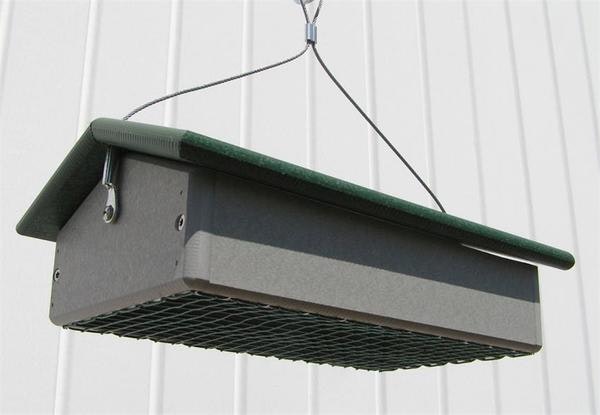 Amish Made Poly Small Upside Down Suet Bird Feeder