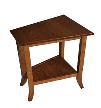 Amish Swansea Wedge End Table