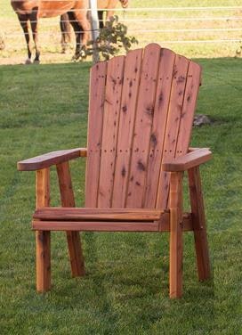 Red Cedar Adirondack Chair Amish Handcrafted in the USA
