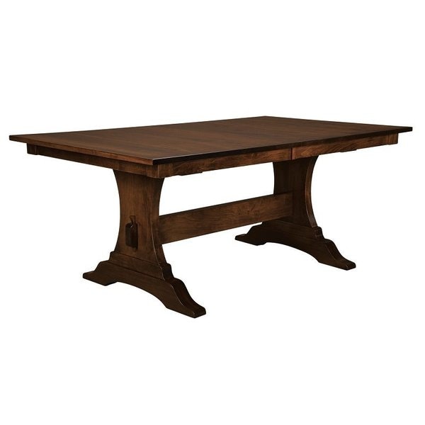 Amish Sawyer River Trestle Dining Table