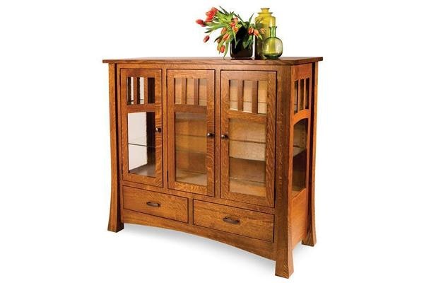 Amish Geneva Mission Solid Wood High Sideboard