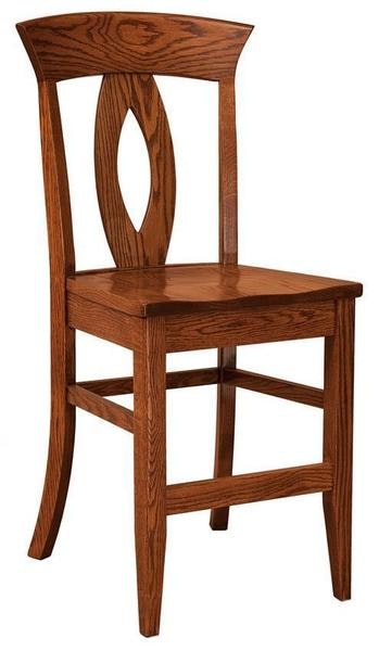 Amish Stockton Solid Wood Counter and Bar Stool