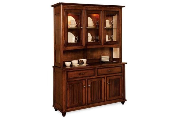 Amish Handcrafted Buckingham Custom Buffet and Hutch