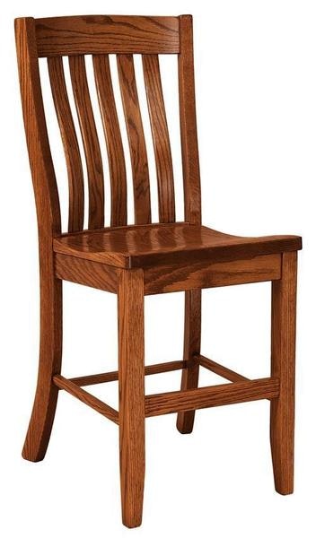 Amish Hopewell Mission Solid Wood Counter and Bar Stool
