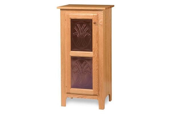 Amish 20" Classic Pie Safe Kitchen Storage Cabinet - Single Door