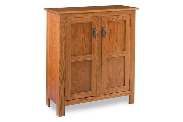 Amish 35" Mission Pie Safe Cabinet - Double Doors