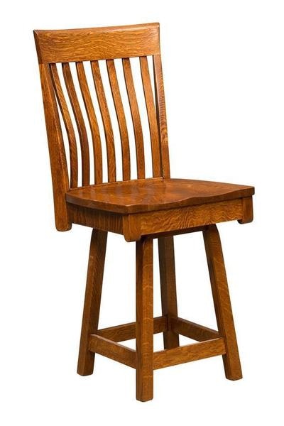 Amish Dorset Swivel Counter and Bar Stool