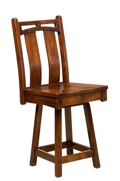Amish David Mission Swivel Counter and Bar Stool