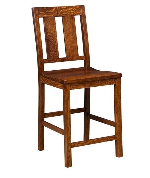 Amish KL Adams Mission Counter and Bar Stool
