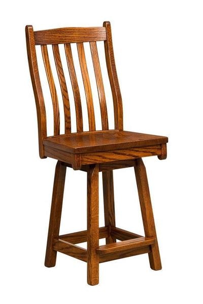 Amish Muskego Mission Swivel Bar Stool