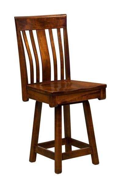 Amish Williston Swivel Counter and Bar Stool