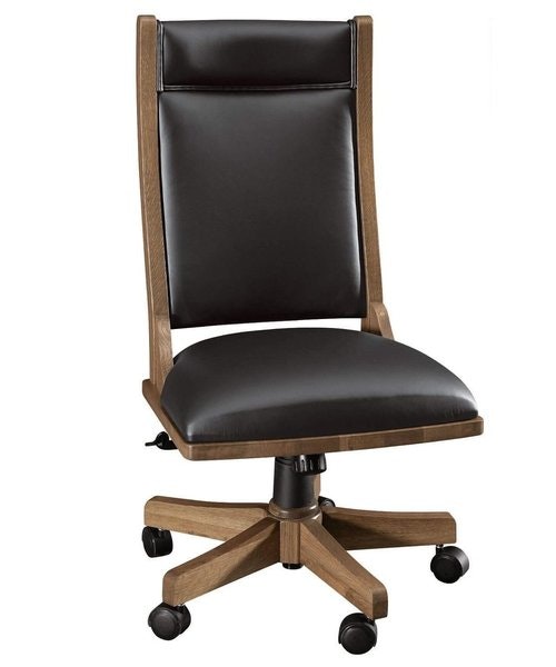 Amish Handcrafted Upholstered Executive Desk Chair