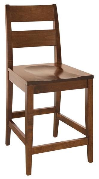 Amish Greenland Transitional Ladder Back Counter and Bar Stool