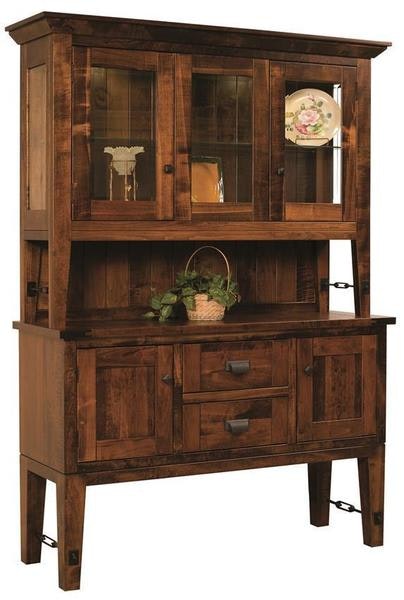 Amish Independence Sideboard with Hutch Top