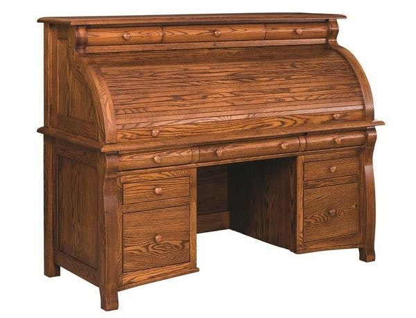 Amish 65" Castlebury Rolltop Desk