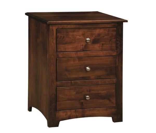Amish Modelli Three Drawer Nightstand