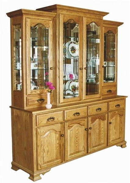 Amish Amelia Traditional China Hutch Cabinet