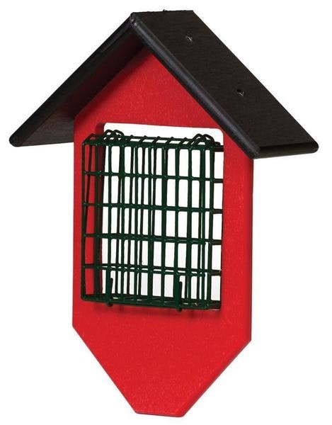 Amish Poly Suet Bird Feeder with Tail Prop