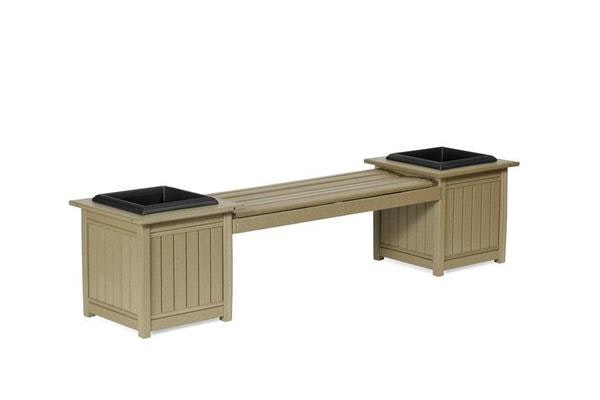 Amish Leisure Lawns Poly Planter Bench