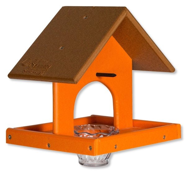 Amish Poly Lumber Single Oriole Bird Feeder with Jelly Jar