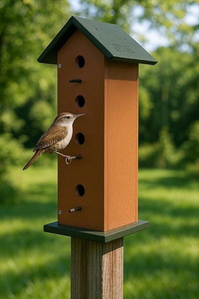 Amish Made Poly Lumber Triple Wren House