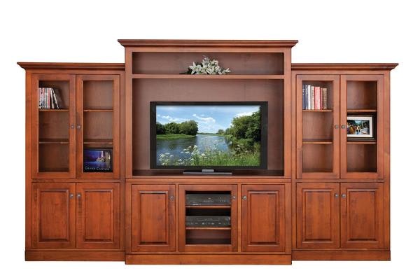 Buckingham Entertainment Center with Optional Side Bookcases