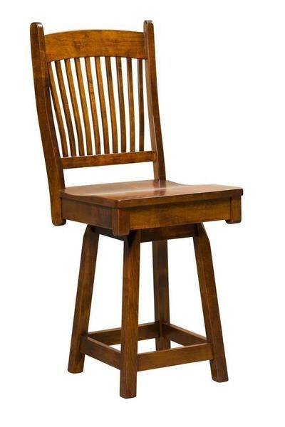 Amish Millston Swivel Counter and Bar Stool