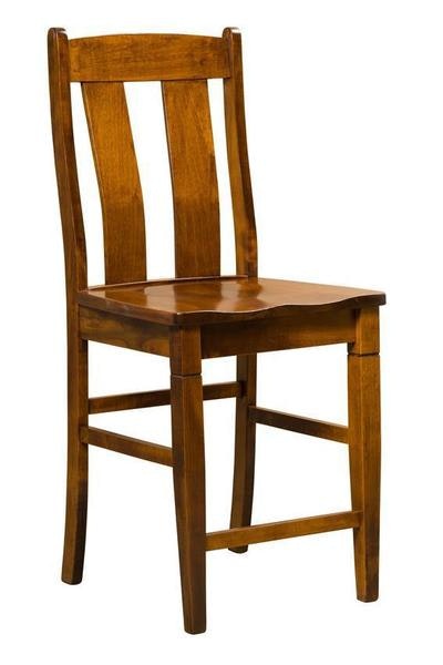 Amish JB Walsh Solid Wood Counter and Bar Stool