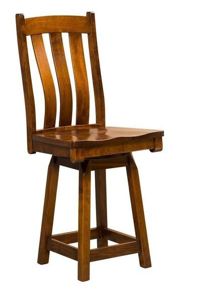 Amish Drummond Swivel Counter and Bar Stool