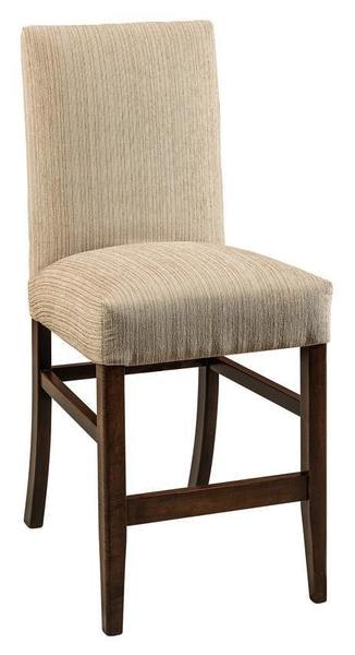 Amish Denton Upholstered Parsons Counter and Bar Stool