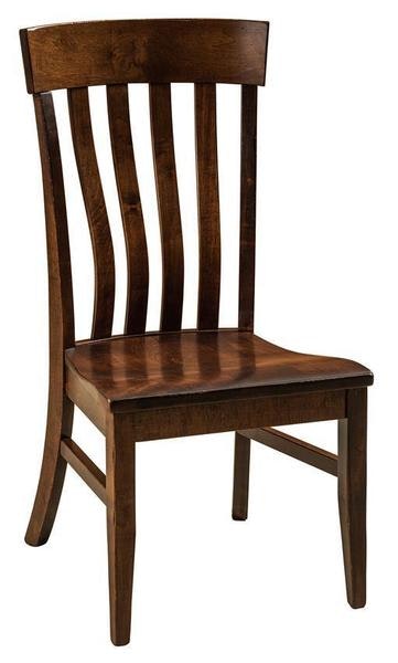 Amish Parker Solid Wood Slat Back Dining Chair