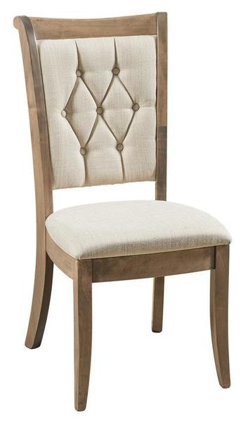 Amish Handcrafted Anya Upholstered Dining Chair