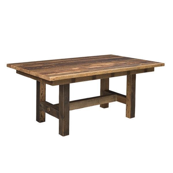 Amish Grove Reclaimed Barnwood Table with Solid Top