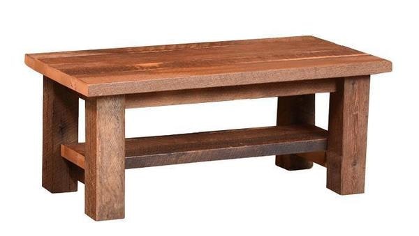 Amish Liberty Coffee Table with a Reclaimed Barnwood Option
