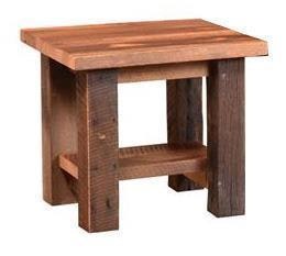 Amish Liberty End Table with a Reclaimed Barnwood Option