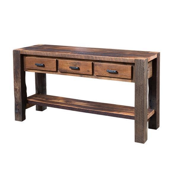Amish Reclaimed Timber Ridge TV Console