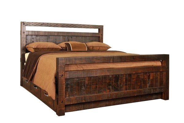 Amish Timber Storage Bed