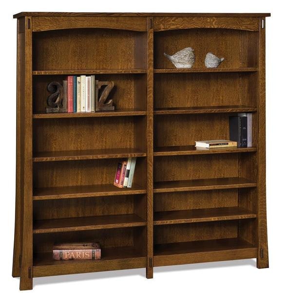 Amish Enchant 68 Mission Bookcase with 10 Adjustable Shelves