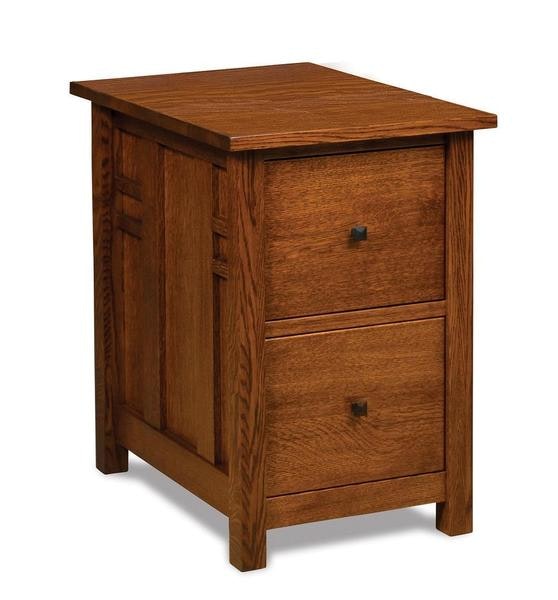 Amish 21 1/4 Wide Pure Mission Two Drawers File Cabinet