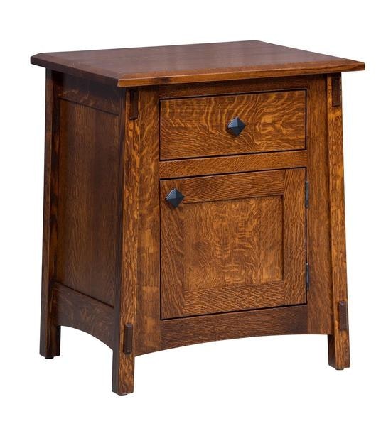 Amish San Marino One Drawer One Door Nightstand