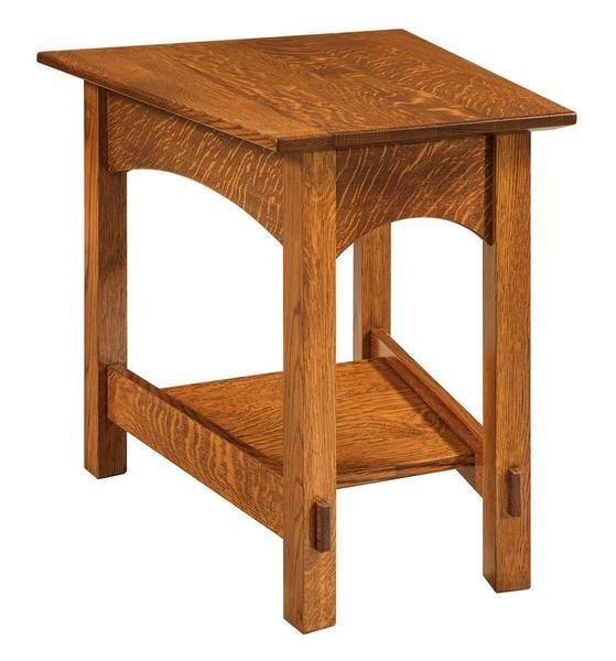 Amish Seboyeta Wedge Shaped End Table
