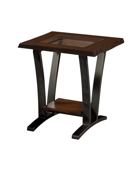 Amish Lupton End Table with Glass Top