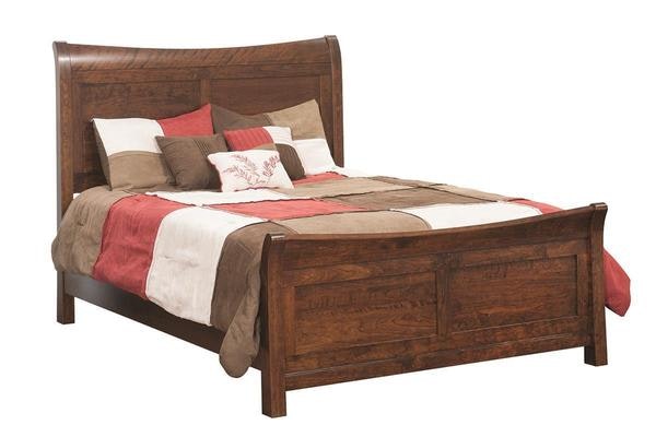 Amish Transitional Solid Wood Sleigh Bed