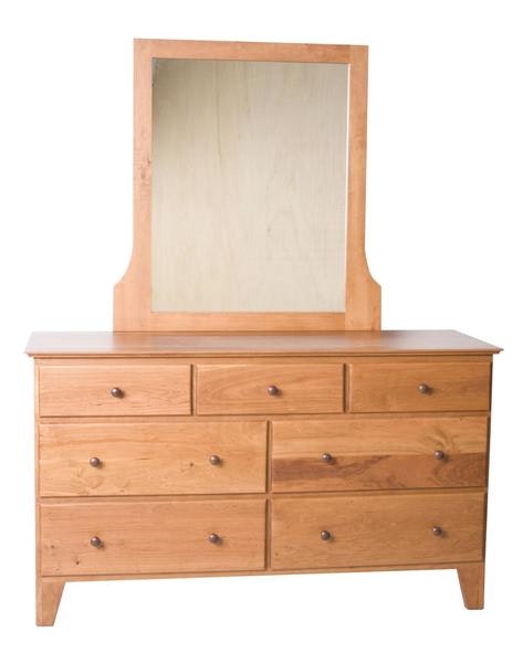 Amish Grosbeak 58" Dresser with Optional Mirror